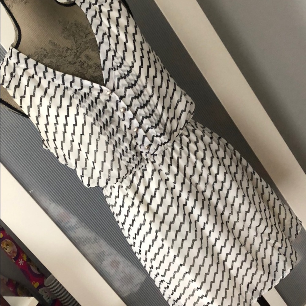 Black and white dress